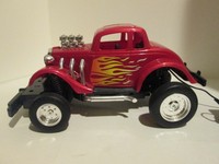 Vintage Scientific Toys  Red Roadster Coupe Remote Control Car - Corded