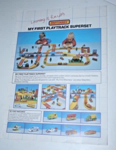 Matchbox My First Playtrack Superset einseitiges Werbeblatt - Bild 1 von 1