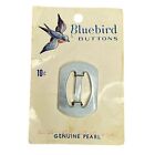 Vintage Blue Bird Buttons Blue Pearl Button On Card