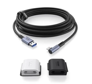 KIWI design Link Cable Accessories 16FT with Cable Clip Compatible with Quest 2 - Picture 1 of 5