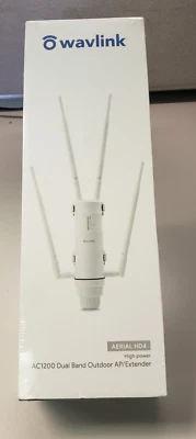 WAVLINK AC1200 Outdoor WiFi Extender WiFi Router 5G Repeater Dual Band with PoE - Image 1 of 2