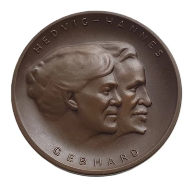 Medalla de Bronce Hedwig - Hannes Gebhard Para el 85 Aniversario 58mm, 73gr. Foto 1 de 3