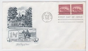 TurtlesTradingPost - Mount Vernon- 1-1/2 Cent  #1032 1956 FDC Artmaster Cachet - Picture 1 of 1