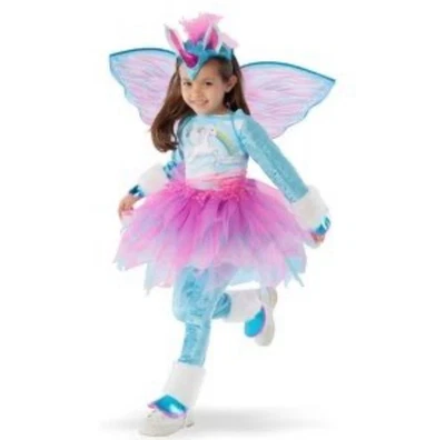Girls Unicorn Pegasus Costume Set Size 4-5 Blue Pink Wings Horn Hooves Tutu - Image 1 of 4