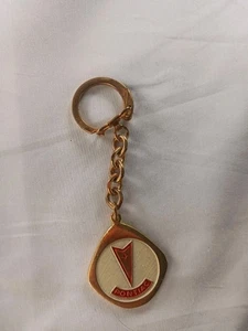 Rare Vintage Original Crownmark Pontiac Keychain Red White Gold Great Condition - Picture 1 of 2