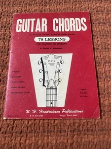 Guitar Chords for Standard, Electric or Spanish Guitars- 78 lessons, Hendrickson - Picture 1 of 7