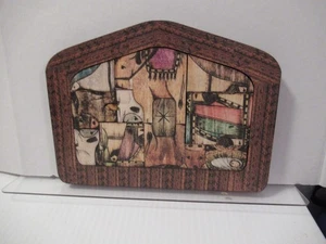 Belén de madera bandeja puzzle pintada a mano. medidas 8x5" - Imagen 1 de 2