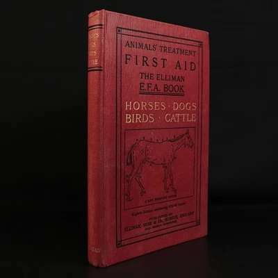 c1900 Animals' Treatment First Aid Horses Dogs Birds etc Antique Reference Book - Image 1 of 4