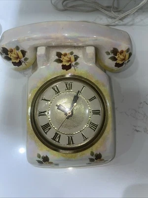 Vintage Porcelain Lanshire Phone Electric Clock - Image 1 of 4