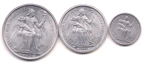 Nueva Caledonia 1949 dos francos y cincuenta centavos, 1952 ¡cinco francos!! - Imagen 1 de 2