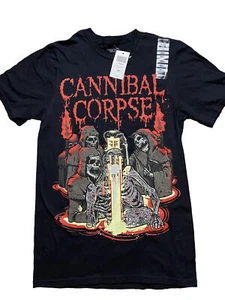 Cannibal Corpse Acid Black Graphic T-Shirt Mens S Small Death Metal Band - Picture 1 of 9