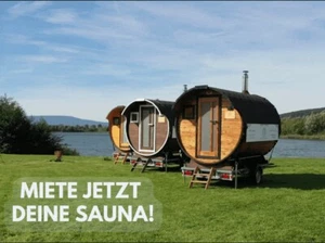 Mobile Sauna - Fasssauna - mieten - ab 59 € • an 35 Standorten Deutschlandweit - Bild 1 von 14