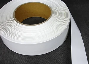 140 mm (5,5") x 6 mil BLANCO Layflat termorretráctil PVC, paquete de baterías envoltura - Imagen 1 de 2