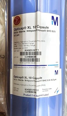 Millipore KHGES10TT1 Opticap XL 10 cápsulas Express SHC 0,5/0,2 μm estéril Foto 1 de 3