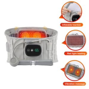 Lumbar Decompression Belt Back Brace Spinal Support Air Extender & Traction - Picture 1 of 20