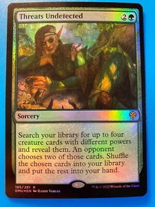 MTG 1x FOIL Threats Undetected PRERELEASE PROMO Magic the Gathering Card x1 NM - Picture 1 of 1