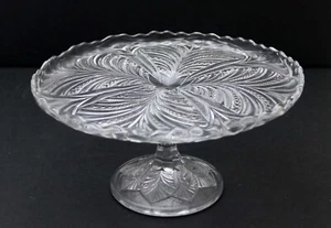 EAPG antico SUPPORTO TORTE BONAIR BRYCE HIGBEE & CO. 1903 VENTILATORE FOGLIE DI PALMA - Foto 1 di 6