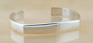 Georg Jensen Denmark Cuff Bracelet in Sterling Silver 925 Size 7.5" - Picture 1 of 4