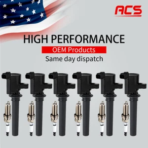 6X OEM Ignition Coil + 6X Spark Plug for Ford Escape Mercury 3.0L V6 DG500 FD502 - Picture 1 of 16