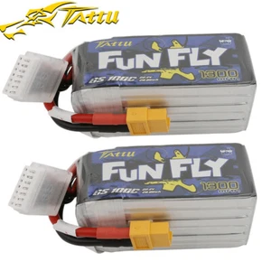 2X Tattu 1300mah 100C 6S 22.2V Lipo Akku XT60 Stecker Für FPV Quadcopter Drohne - Bild 1 von 6