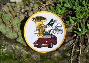 VINTAGE AUTOMOBILE CLUB PATCH / BADGE # PC AMERICA PORSCHE FEST STUTTGART 1986 - Picture 1 of 2