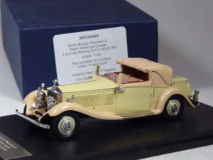 (KI-10-24) Neo Scale Models Rolls Royce Phantom II Owen Sedanca in 1:43 in OVP - Bild 1 von 2