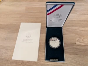 1991-P US Mint Proof Korean War Commemorative Silver Dollar Coin OGP Box + COA - Picture 1 of 6