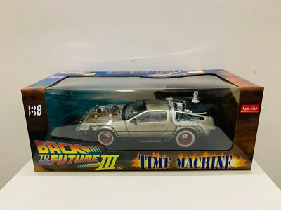Universal Sun Star Time Machine Back To The Future 1/18 DieCast Car New in Box - Image 1 of 2