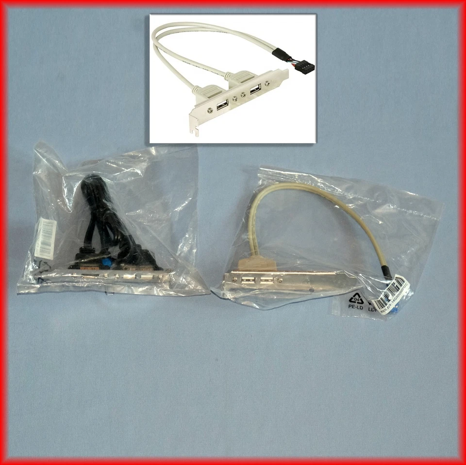 ★★★ PC Bracket 2 Porte USB 2.0 ★ PC Bracket 2 Porte USB 2.0 + 1 Porta eSATA ★★★ - Immagine 1 di 1