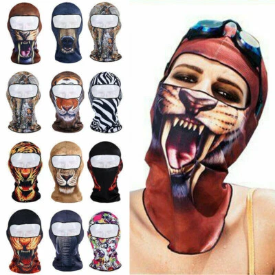Máscara facial de protección UV de pasamontañas de enfriamiento impresa en 3D para esquí capucha solar para hombres mujeres Foto 1 de 4