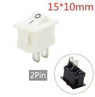 Push Button Switch Snap In On Off Rocker 10X15mm Spst 2 Pin 3A 250V Kcd1 5 10Pcs