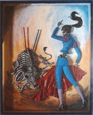 JOHN DE JESUS PRINT La Veronica Dia De Los Muertos Sugar Skull 28/250 Matador