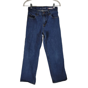 Gap Kids 1969 Jeans Boys 14 Loose Regular 26x26 Adjustable Waist Blue Denim