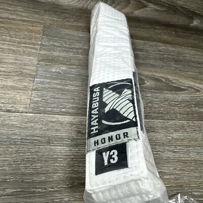 Cinturón Hayabusa Honor Blanco BJJ Jiu Jitsu Y3 Juvenil Foto 1 de 4