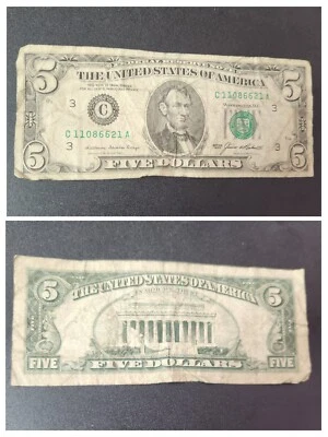 1985 $5 Five Dollar Bill - Image 1 of 4