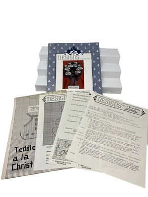 Cross Stitch Pattern Teddies a la Christmas Designs by Liz Turner Diehl 1984 - Image 1 of 2