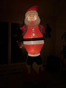 Gemmy Industries Santa Claus Blasting Off 98” High Christmas Holiday Inflatable - Picture 1 of 10