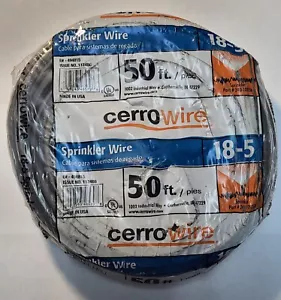 Alambre rociador de cobre macizo negro Cerrowire 50 pies 18/5 - Imagen 1 de 3