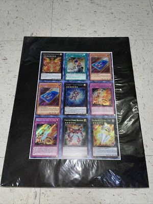 YUGIOH GALACTIC OVERLORD GAOV SECRET RARE UNCUT SHEET 1ST EDITION CARDCAR D - Image 1 of 4