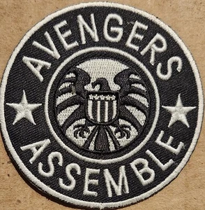 Marvel Captain America Avengers Assemble logo embroidered Iron on patch - Picture 1 of 1