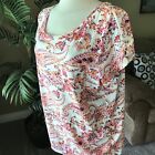 Just My Size 1X 16W short sleeve scoop neck top