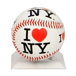I Love NY Baseball - New York City MLB Size Baseballs, NYC Souvenir Travel Gifts