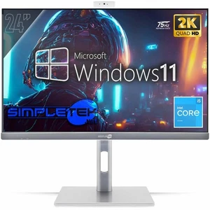 ALL IN ONE 24" 2K 75HZ i5 6°GEN WIN 11 RAM 16GB SSD 960GB GPU RX550 4GB GAMING - Bild 1 von 9