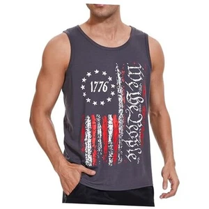 4th of July Shirts for Men American Flag Tank Top 1776 XX-Large 2-1776-gray - Picture 1 of 7