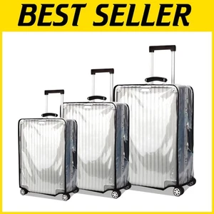 Heavy-Duty 3-Piece Luggage Cover Set - Scratch & Waterproof Solutions for Travel - Picture 1 of 10