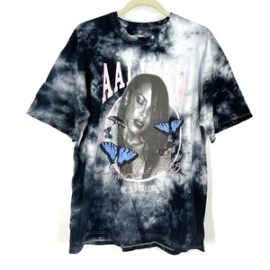 Aaliyah Princess Of R&B One In A Million Portrait Batik T-Shirt Größe 1X Neu ohne Etikett - Bild 1 von 12