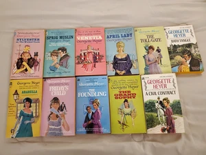 Georgette Heyer Lot of 11 Vintage Ace Star Paperback Books Romance 40s 50s 60s - Foto 1 di 20