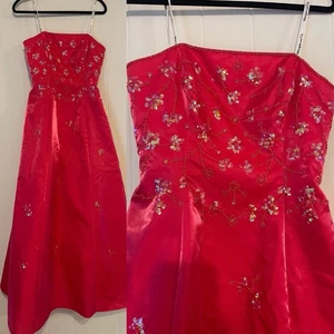 90er Vintage Morgan und Co Hot Pink Korsett Fairycore Pop Prinzessin Ballkleid 9/10 - Bild 1 von 10