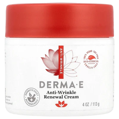 Crema renovadora antiarrugas Derma E 4 oz 113 g sin crueldad, ecológica, Foto 1 de 3