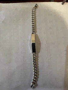 CUBAN LINK  925 SILVER MEN'S BRACELET 40.44 Grams - Picture 1 of 3